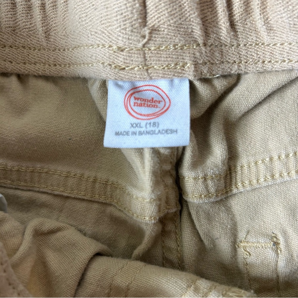 Wonder Nation Boys Khaki Drawstring Pants Size XXL (18) - Picture 2 of 5